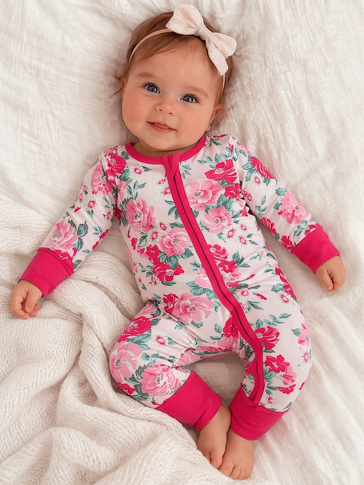 2-Way Zip Romper, Pink Splendor — photo 1