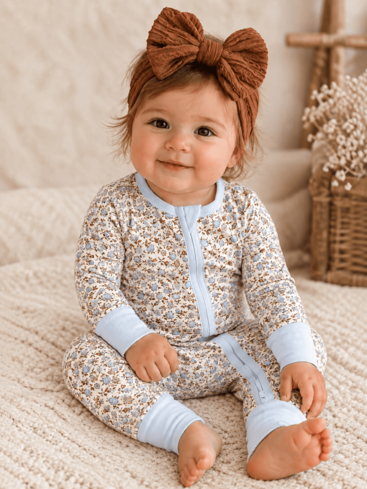 2-Way Zip Romper, Hazel Floral — photo 1