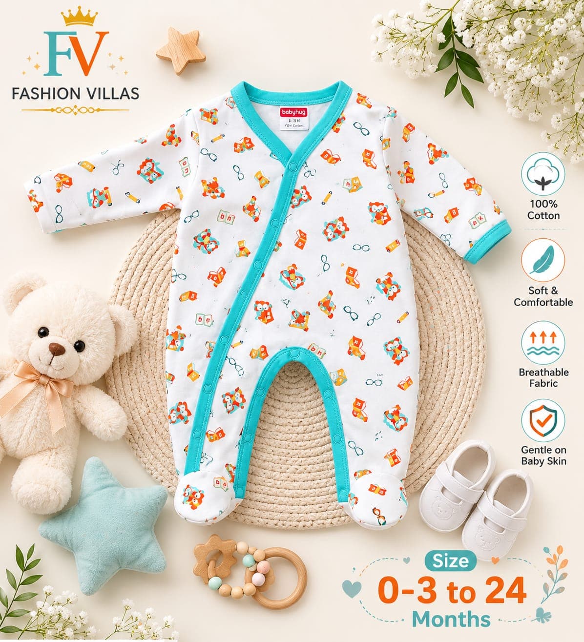 1 PC Full Body Baby Romper