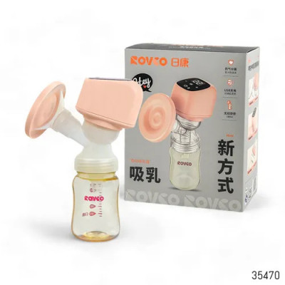 Rovco Portable Electric Breast Pump With 180ml PPSU Bottle - Rechargeable